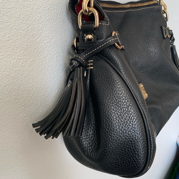 Dooney and Bourke Pebbled Leather Tassel Bag - Picture 15 of 16